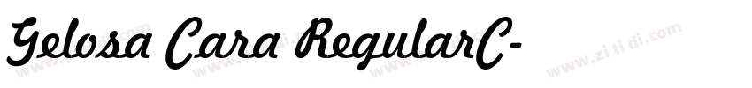 Gelosa Cara RegularC字体转换